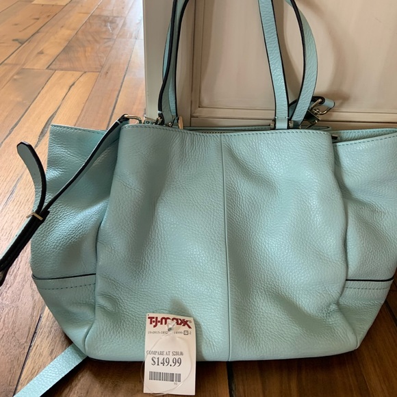 Trina Turk genuine mint leather bag - Picture 1 of 4